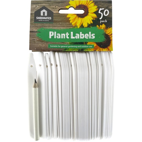 Plant labels white markers - plant, 50