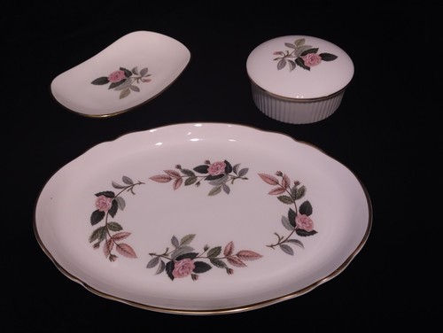 Wedgwood hathaway rose 3pc - wedgwood,