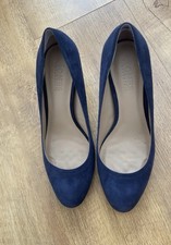 Jones Brothers Ladies Navy Suede Court Shoes Size 6 BNWB
