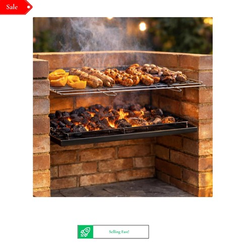 Diy brick charcoal bbq - brick,