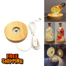 Wood LED Display Base USB