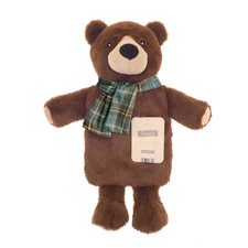 Country Club 3D Novelty Animal Faux Fur Hot Water Bottle & Cover Set