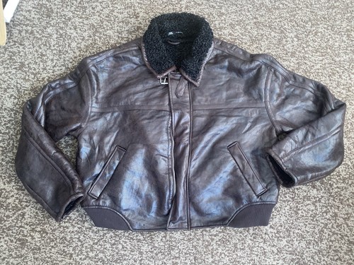 Zara mens brown faux leather - mens,