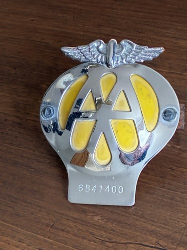 Vintage chrome badge - chrome,