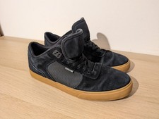 SUPRA ELLINGTON SIZE UK 10.5 Skate Shoe Sneaker Trainer Black/Gum