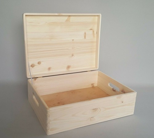 Large wooden box lid handles - /,