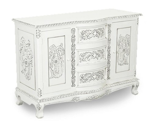 3ft11 white sideboard - white, cabinet