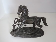 Antique spelter horse - antique, figurine