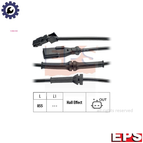 Sensor wheel speed 960 104 - sensor,