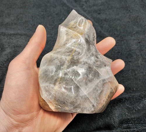 Large moonstone flame black - moonstone,