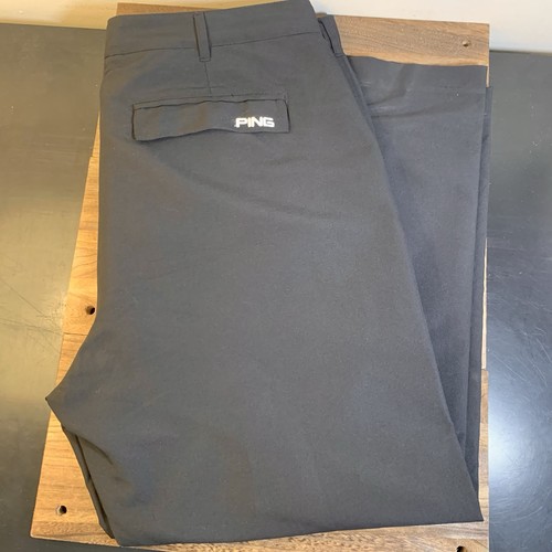 Ping mens black golf trousers - mens,