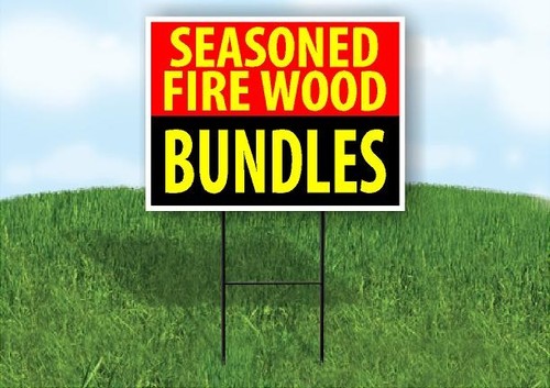 Seasoned firewood bundles red - bundles,