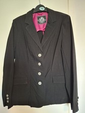 KP Equestrian Show Jacket, Black, Size 14
