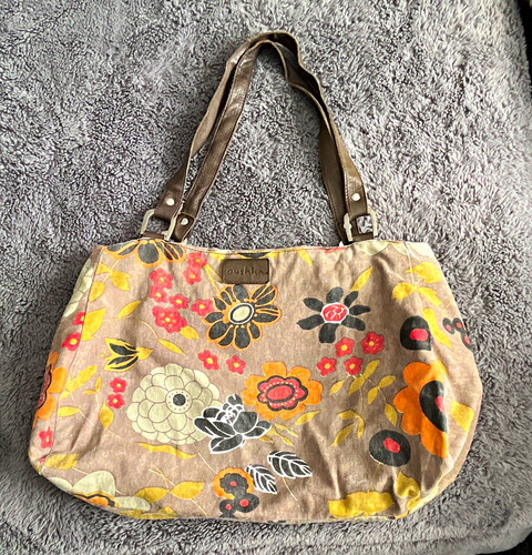 Oushka floral canvas shoulder - oushka,