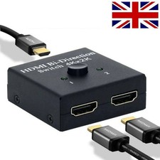 HDMI Bi-Directional Splitter Switch 1 In to 2 Out OR 2 Input 1 Output HDTV PC