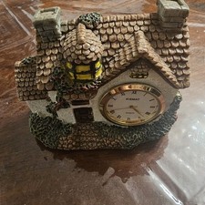 Vintage Ceramic Cottage Clock