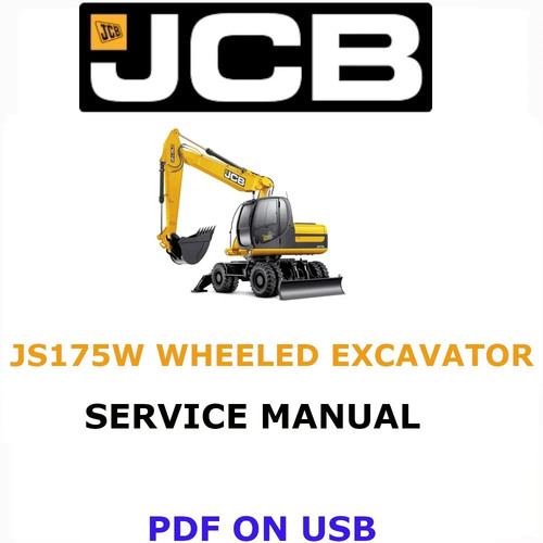 Jcb js175w wheeled excavator - wheeled,