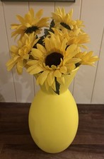 Vintage NEXT Vase & Faux Sunflowers