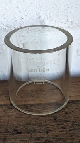 Vintage plcl miners lamp - plcl, glass