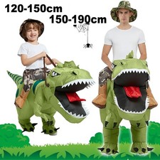 Inflatable Dinosaur Costume T-REX Ride on Dinosaur Costume Dino Blow up Costume