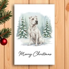 Shar Pei Christmas Card from the dog. Dog Lovers Card. Multiple breeds