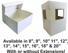 White Cake Boxes With or