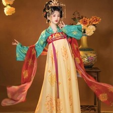 Cosplay Stage Show Dress Set Hanfu Traditional Chinese Style Clothes Vintage