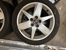 Saab turbo Genuine alloy wheels Good Condition with tyres Very Good Tread On All