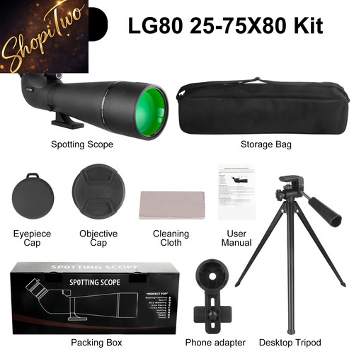 75x80 spotter rifle scope - spotter,