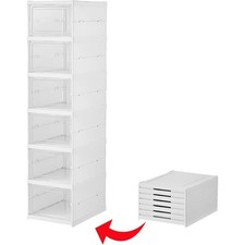 6pcs Shoe Box Storage Case