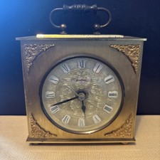 VINTAGE BENTIMA MANTEL CLOCK GERMAN MOVEMENT BATTERY OPERATED CARRIAGE CLOCK