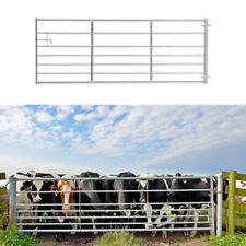Galvanised Metal Field Farm Gate Cross Bar Equestrian Security Entrance Fence
