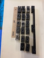 Letterpress Notting Patent Steel quoins, 17 no. single 1 no. triple.