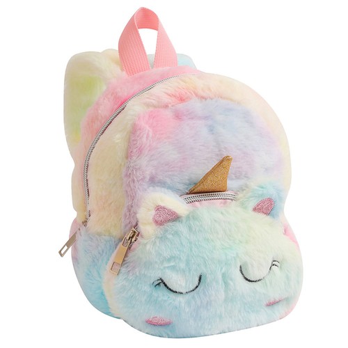 Girls plush backpack kawaii - girls,