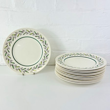 Set of 12 Royal Doulton 'Almond Willow' Dinner Plates, 26cm #254