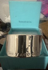 Tiffany & Co wide Cuff Bracelet 925 Sterling Silver, 1837. T&Co