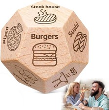 12 Sided Wooden Food Decision