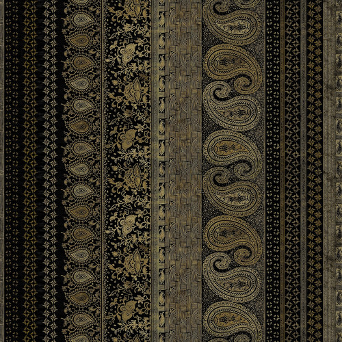 Banyan linen fabric paisley - banyan,