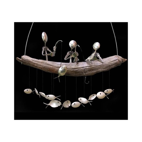 Fishing man spoon fish - man,