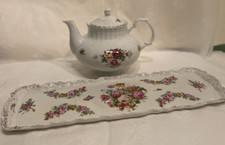 Vintage Rose Decorated Tea Pot