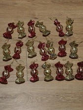 Xmas Tree Hanging Pendants Sweets Candy Ornaments 20 Pcs 4.5 Inches