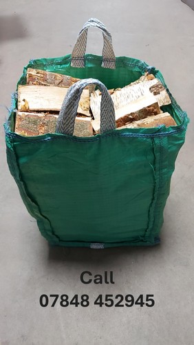 Large bag hardwood logs - bag, of