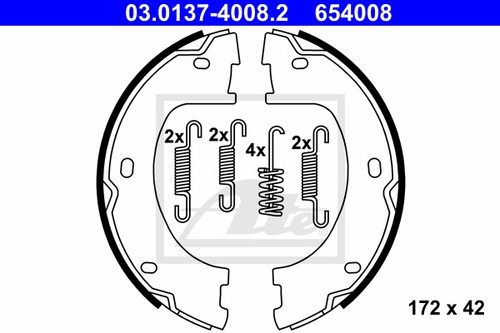 New brake shoe set - new, set,