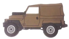 Landrover Airportable 88" FRIDGE MAGNET khaki Nato Green Falklands Ex Army