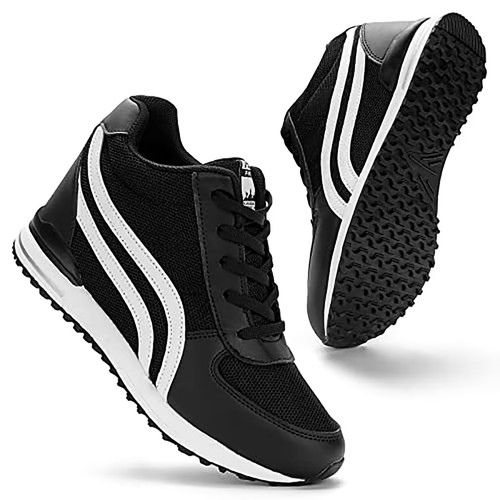 Hidden heel wedge trainers - hidden,