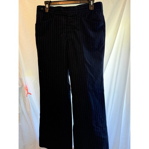 Navy blue pinstripe straight - pinstripe,