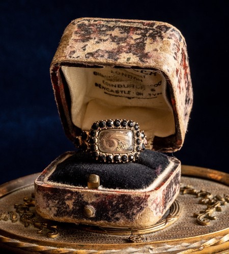 Antique georgian garnet - antique,