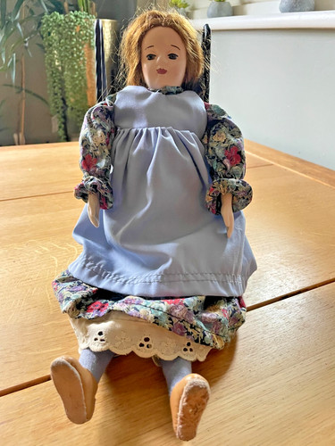 Vintage doll soft fabric - soft,