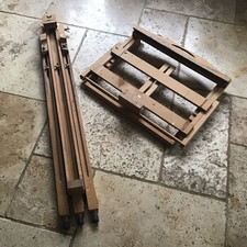 Vintage Windsor And Newton Easel Artists Painters Foldable Easel And Table Stand