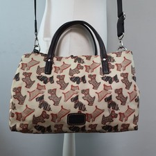 RADLEY Hobo Bowling Style Shoulder Bag Multiway Two Tone Dalmatian Dog Charm